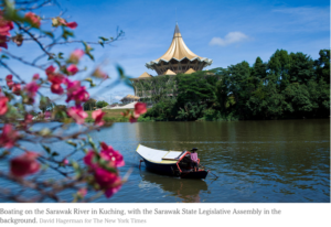 IN BORNEO, CITY PLEASURES AND JUNGLE ADVENTURE, Article from the New York Times