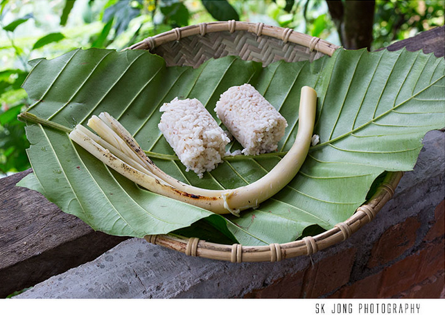 Typical bidayuh dish from Borneo, the grilled muwang