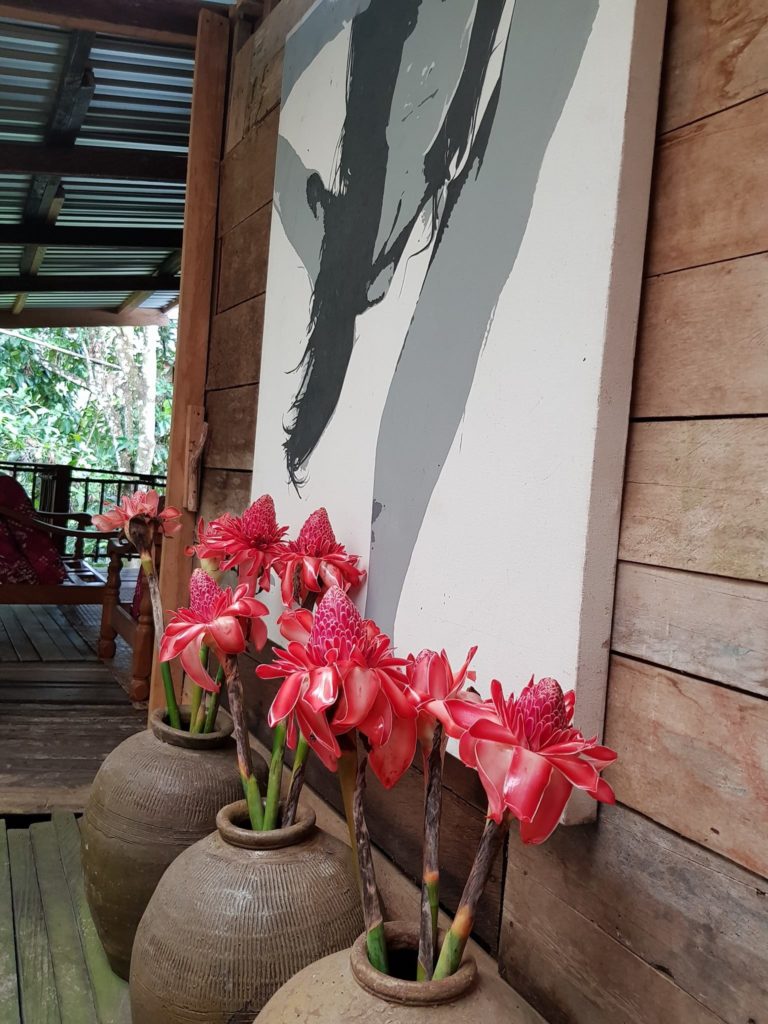 Salomavillagestay tree house lobby view in the heart of the Borneo jungle