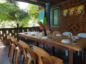 Open tree house dining room