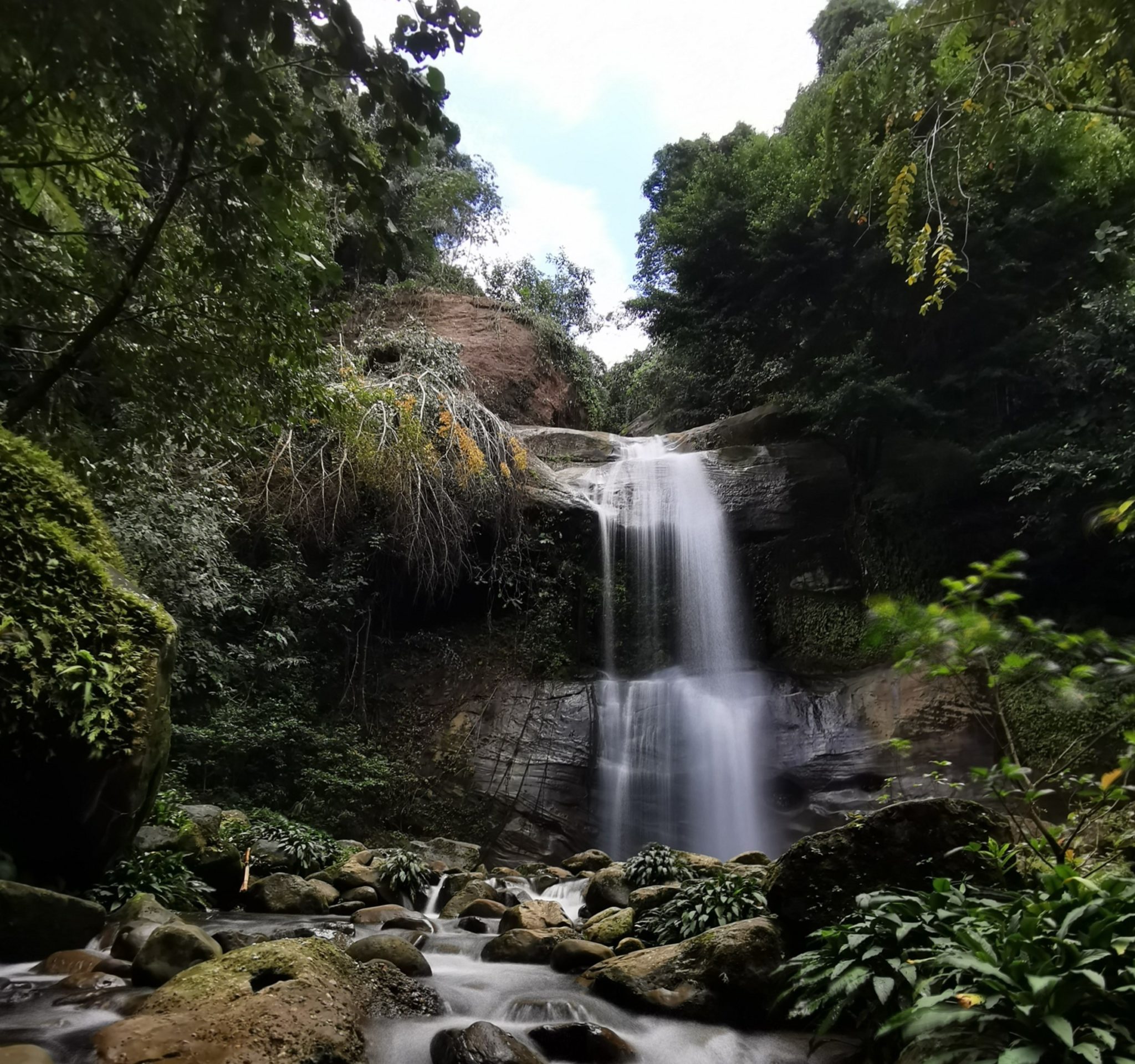 Kukuot waterfall in the forest